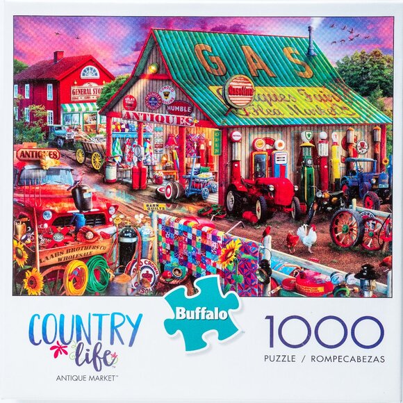 Buffalo David Bitton Other - 🧩 BRAND NEW 🧩 "Antique Market" Country Life 1,000 Piece Puzzle - Buffalo Games